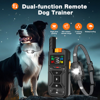 Wasserdichtes Hunde-Trainings- und Verhaltensgerät 2600ft Smart Fernbedienung Anti-Bell Hundetrainingshalsband mit LED-Licht