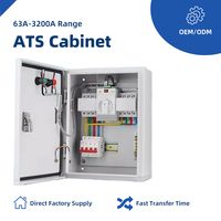 Boîtier de commande ATS double alimentation 220V 380V de haute qualité, interrupteur de transfert automatique, panneau de distribution de protection incendie