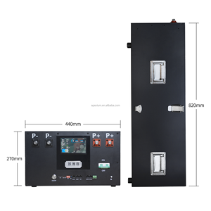 Boîtier de batterie LiFePO4 Docan amélioré, empilable, 16S 48V 51.2V, kit DIY, modèle compact, nouveau <span class=keywords><strong>Daren</strong></span> 200A BMS 51.2V - Product Image 2