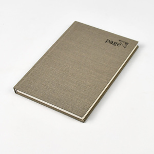 Carnet <span class=keywords><strong>de</strong></span> notes élégant en lin relié avec un couverture rigide en papier fantaisie cousu sur mesure <span class=keywords><strong>de</strong></span> haute qualité avec un titre en estampage à chaud - Product Image 4