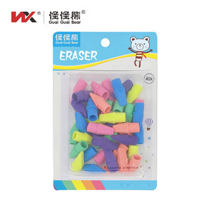 Đơn Giản 3D <span class=keywords><strong>Bullet</strong></span> Shape Trường Bút Chì Topper Erasers 30-40 Gói Tùy Chỉnh Văn Phòng Phẩm Thiết Lập Cho Trẻ Em Nhà Máy Bán Buôn Cao Su Sinh Viên - Product Image 3
