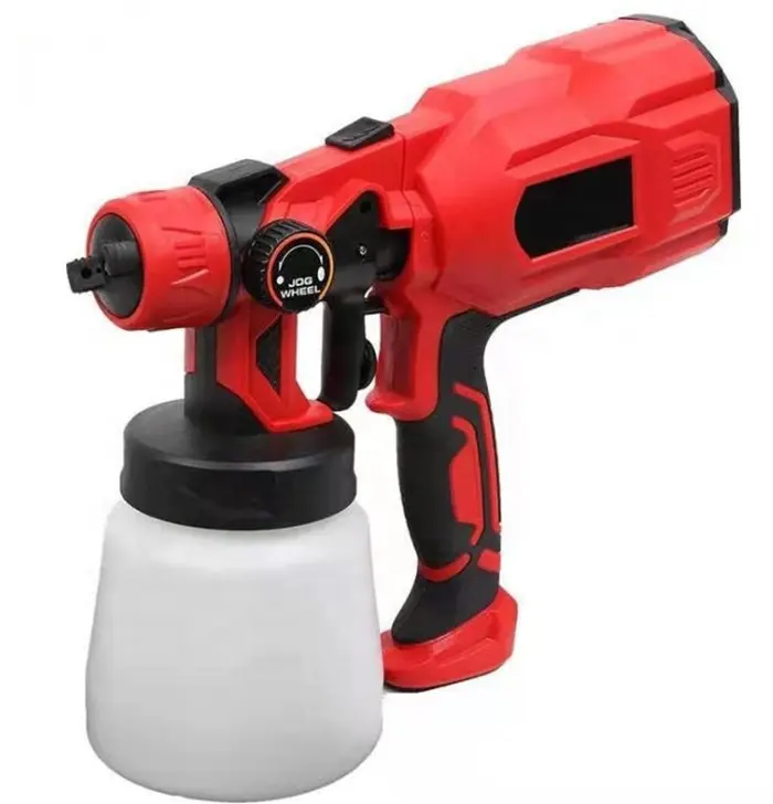 New red OEM machine multi function electric hand held paint spray gun for painting