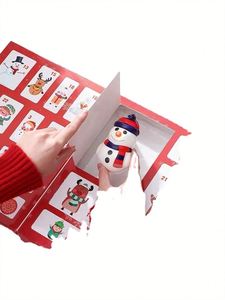Personalizado Adviento Navidad Calendario Papel Cartón Caja de regalo vacía Impresión de logotipo Embalaje - Product Image 4
