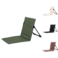 Chaise pliante portable d'extérieur légère en aluminium pour camping, stade, plage, tapis de sol, utilisation en salle de sport, écologique