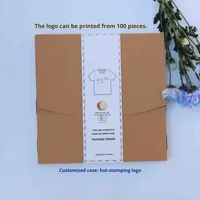 Offre Spéciale : Emballages pliables personnalisés pour vêtements (T-shirts) avec doublure en éponge, revêtement UV, en papier recyclable