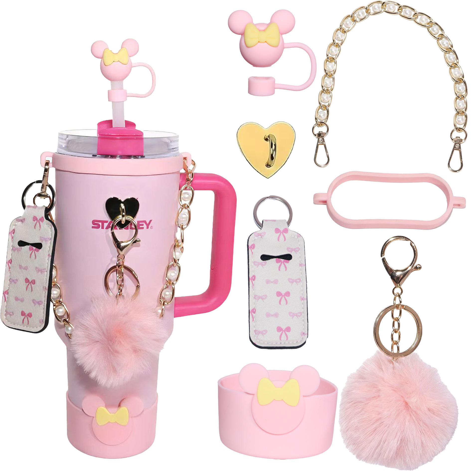 Mickey Ensemble sept pièces rose