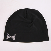 Logotipo personalizado Ciclismo Montañismo Sombrero Calavera Gorra Satén Forrado Bicicleta Montar Senderismo Gorro Bordado Logotipo Exterior Skully Beanie