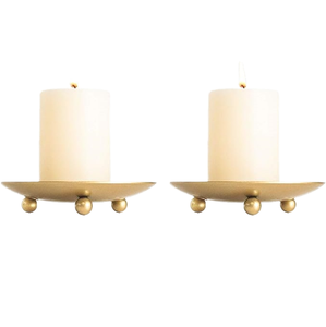 Classic <b>Decorative</b> Iron Pillar & Candlestick Holder for Home <b>Table</b> Centerpiece Handmade - Product Image 2