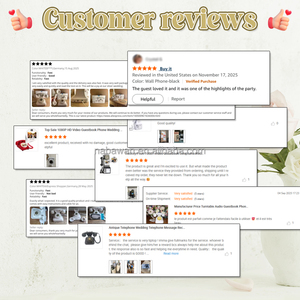 2025 Feiyaqi F17 Video di nozze con 1080P Audio 32GB memoria-Vintage decorazione cabina telefonica - Product Image 6