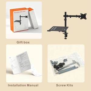 Chất lượng cao dwd1424 có thể điều chỉnh màn hình kép ARM LCD <span class=keywords><strong>Monitor</strong></span> ARM với máy tính xách tay máy tính xách tay Adapter - Product Image 6