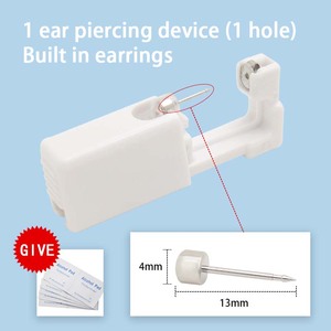 Unidades de pistola de perforación de orejas desechables seguras de fábrica con pasador de perforación libre de alergias para bebés y niños herramienta de perforación segura tatuaje - Product Image 4
