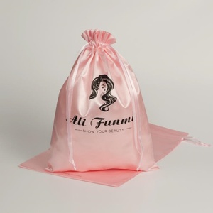 Sacs personnalisés écologiques pour accessoires capillaires, sacs à cordon pour chignons, sacs de rangement pour bijoux, sacs cadeaux en soie, sacs pour perruques 20*30 cm - Product Image 2