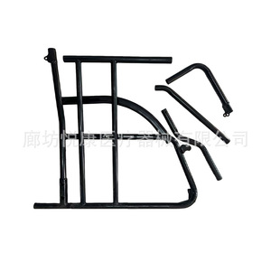 Châssis de fauteuil roulant en acier, pliable, portable, accessoire de mobilité manuel pour personnes handicapées, pièces en vrac - Product Image 1