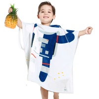 Benutzer definierte Kinder Kinder Kapuzen handtuch Mikro faser schnell trocknen Schwimmbad Kinder Poncho Strand tuch