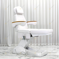 Mobilier moderne de salon blanc 3 moteurs table électrique de massage pour traitement cosmétique chaise esthétique de luxe lit de beauté électrique