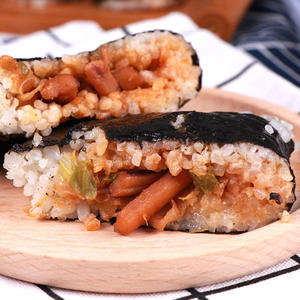 Boîte de boules de riz prête à manger congelée et conditionnée avec une marque privée <span class=keywords><strong>japonaise</strong></span> Onigiri assaisonné et calmar épicé snack pour épicerie - Product Image 4