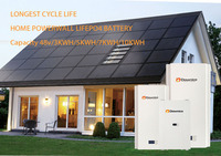 Système de stockage d'énergie 48V pour la maison, batterie solaire au lithium Lifepo4 10 kWh, 6000 cycles, garantie 3 ans, 100A max