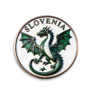 ESLOVENIA Dragon Guardian Custom Metal Ljubljana Dragon llavero venta al por mayor fábrica país viaje regalo llaveros Eslovenia recuerdo - Product Image 4