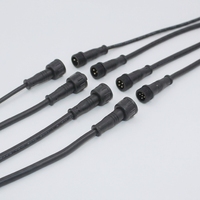 Cable adaptador de cobre M12 para PC, macho-hembra, IP67/IP68, impermeable, personalizado, sensor de 3-17 pines, conector de 4/8 pines