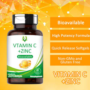 Capsules molles de zinc et de vitamine C de marque privée sans gluten et antioxydant pour la santé globale Gélules en vitamine C pour adultes - Product Image 3