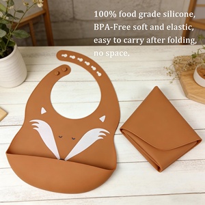 Nuevo Babero Impermeable con Dibujos Animados, Babero de Silicona Ligero y Ajustable de Alta Calidad para Niños - Product Image 6