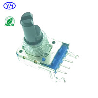 Échantillons gratuits de potentiomètres rotatifs à film carbone à 4 broches, à gang unique, 11 mm, RK11K, RV11, 10K, 100K, 10K ohms, personnalisés