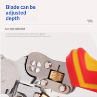 Nuevo Modelo Superventas: Herramienta Multifuncional 9 en 1 de Acero para Bricolaje, Pelacables, Comprobador de Voltaje, Cortacables, Tijeras para Cables y Alicates de Crimpado