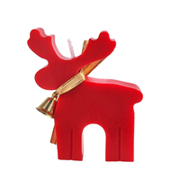 Bougie parfumée sur le thème des fêtes de Noël, forme de mouflon, d'elk, de cerf, décorations de fête, bougie en cire de soja aromatique