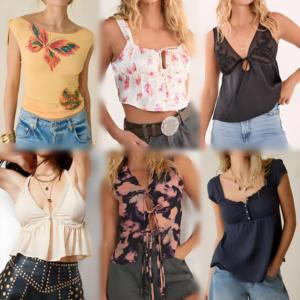 Wholesale Women's Bulk Tops Summer Fashion Printed Casual Tops Inventory Randomly Shipped - Product Image 1