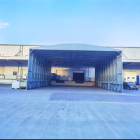 Auvent d'événement mobile extérieur à pousser-tirer, PTFE/PVDF/PVC, pliable, télescopique, pare-soleil, abri temporaire pour voitures, garage, événements extérieurs