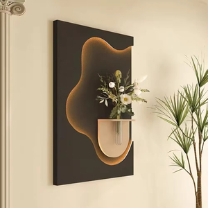 Pintura decorativa 3D New Nordic de acrílico con diodos emisores de luz (LED) con protección UV, diseño de árbol artificial para sala de estar y <span class=keywords><strong>comedor</strong></span>. - Product Image 4