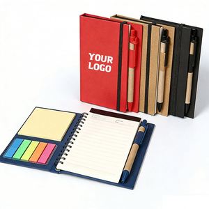 Bloc de Notas de Papel Kraft Autoadhesivo con Logotipo Personalizado, Notas Adhesivas, Blocs de Notas con Soporte para Bolígrafo, Blocs de Notas Ecológicos - Product Image 1