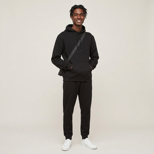 Sweat à capuche pour homme, couleur unie, ample, style streetwear, haute qualité, sur mesure, pull à capuche pour homme - Product Image 1