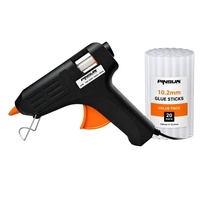 Pistolet à colle chaude électrique professionnel 40W en plastique, chauffe rapide, diamètre 7/16, température unique, pour bricolage, artisanat, décoration et réparation