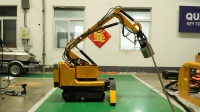 Mekanisme buffer harga murah, robot penghancur kendali jarak jauh ruang sempit mudah masuk