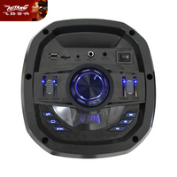 Altavoz de Audio Mini para Pared, USB, con Bluetooth, Doble Woofer de 6.5 Pulgadas, LED, Activo, para Laptop, Bicicleta, DJ, PA, PC, Habitación