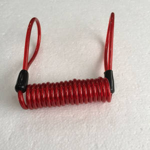 120cm alarme disque serrure sécurité Anti <span class=keywords><strong>voleur</strong></span> vélo moto roue frein à disque alarme serrure et sac et rappel ressort câble - Product Image 3