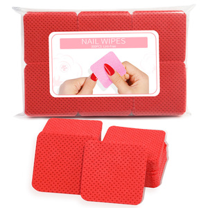300 lingettes non tissées pour dissolvant de vernis à ongles, sans peluches, tampons nettoyants en coton pour le retrait du vernis gel, usage professionnel en salon - Product Image 6