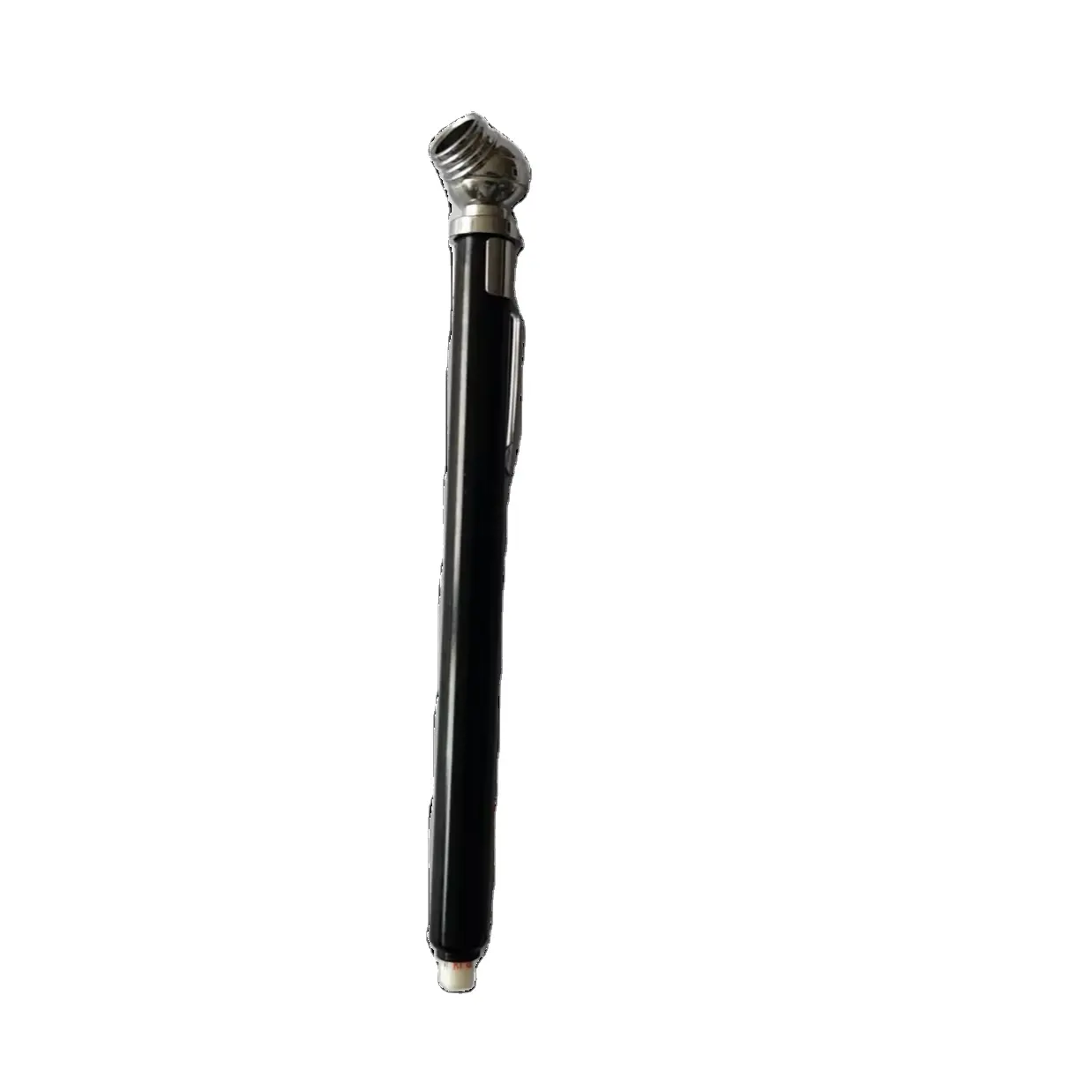 مقياس إطارات أسود 10-100PSI نوع القلم مقياس التسلية للترويج 4 الجوانب ABS مؤشر أدوات الإطارات الألومنيوم المضغوطة بقلم المشبك