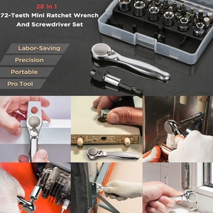 28 in 1 Multifunctional Mini Socket Hex 72-tooth Ratchet Socket <strong>Wrench</strong> <strong>Set</strong> for <strong>Small</strong> Space Applications - Product Image 6