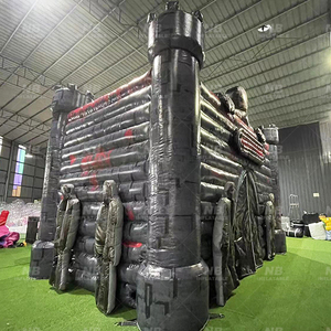 Customized <b>Inflatable</b> Scary Themed Haunted <b>House</b> Tent for Kids Halloween Modern Style Black Color Easy Setup CE Certified - Product Image 6