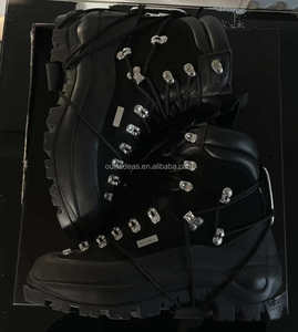 Scarponcini <span class=keywords><strong>da</strong></span> Trekking Unisex Originali con Suola Chunky, Stile Sportivo, Allacciatura in Pelle Scamosciata - Product Image 4