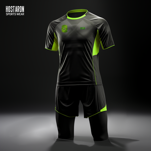 Hostaron Người Đàn Ông Thực Hành Quá Khổ Trường Lưới Hàng Đầu Tiên Màu Xanh Lá Cây Và Trắng Khung Trường Hợp Bóng Đá Ăn Mặc Đồng Phục Đội Bóng Đá Jersey - Product Image 2