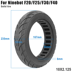 Neumático Sólido 10x2.125 para Patinete Eléctrico <span class=keywords><strong>Ninebot</strong></span> Serie F F20 <span class=keywords><strong>F25</strong></span> F30 F40, Repuestos de Neumáticos - Product Image 6
