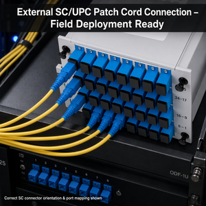 Divisor PLC de Fibra Óptica LGX en Casete ABS 1x2 1x4 1x8 1x16 1x32 1x64 SC APC UPC Banda Ancha 1260-1650nm para Redes CATV PON FTTH - Product Image 2