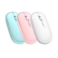 Mouse Gaming 2.4GHz Mode ganda, Mouse nirkabel USB, pengisian daya, Tablet, kantor, bisnis, PC