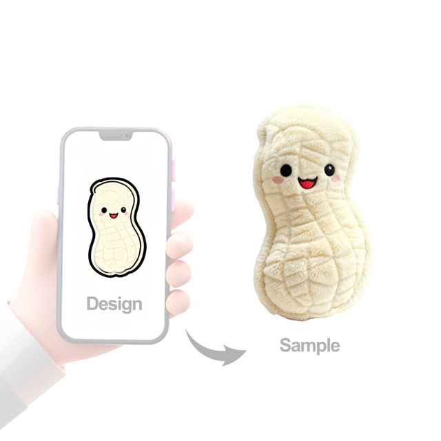 Tubi Toys Manufacturer Custom Peanut Plush Toys Creative Super Soft PP Cotton Realistic Nut Fruits Plushies Hugging Pillow