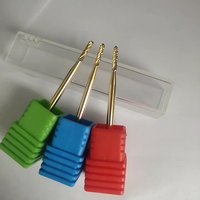 Revêtement en or haut de gamme sans décoloration diamant foret à ongles professionnel cuticule manucure pédicure outils de soin pour Machines électriques