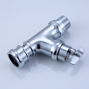 Robinet d'arrêt mural en cuivre Morning Dew 25x25 à fermeture automatique pour toilettes - Product Image 5