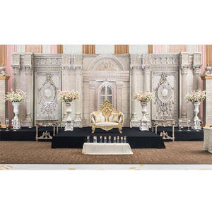 Décor de réception de mariage 6 pièces, décor de scène, en Fiber, pour les cérémonies de mariage japonaises, de style palais asiatique - Product Image 1